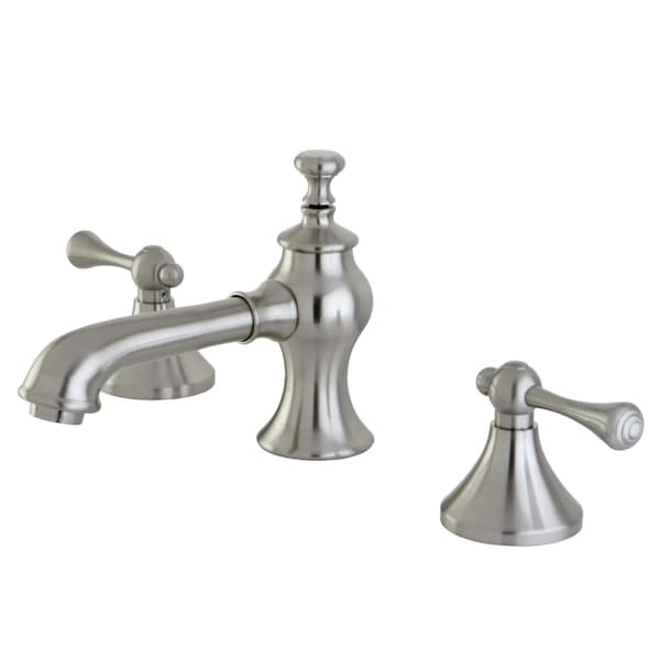 Kingston Brass KC7068BL 8" Widespread Bathroom Faucet, Brushed Nickel KC7068BL - main